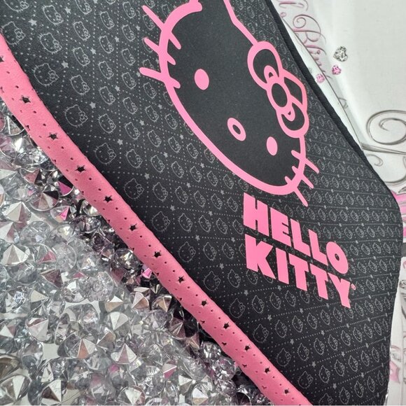 Hello Kitty Black and Pink Tablet Sleeve laptop case zipper pulls 2012 deadstock - Picture 9 of 9